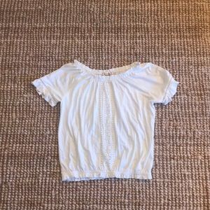 White off the shoulder top